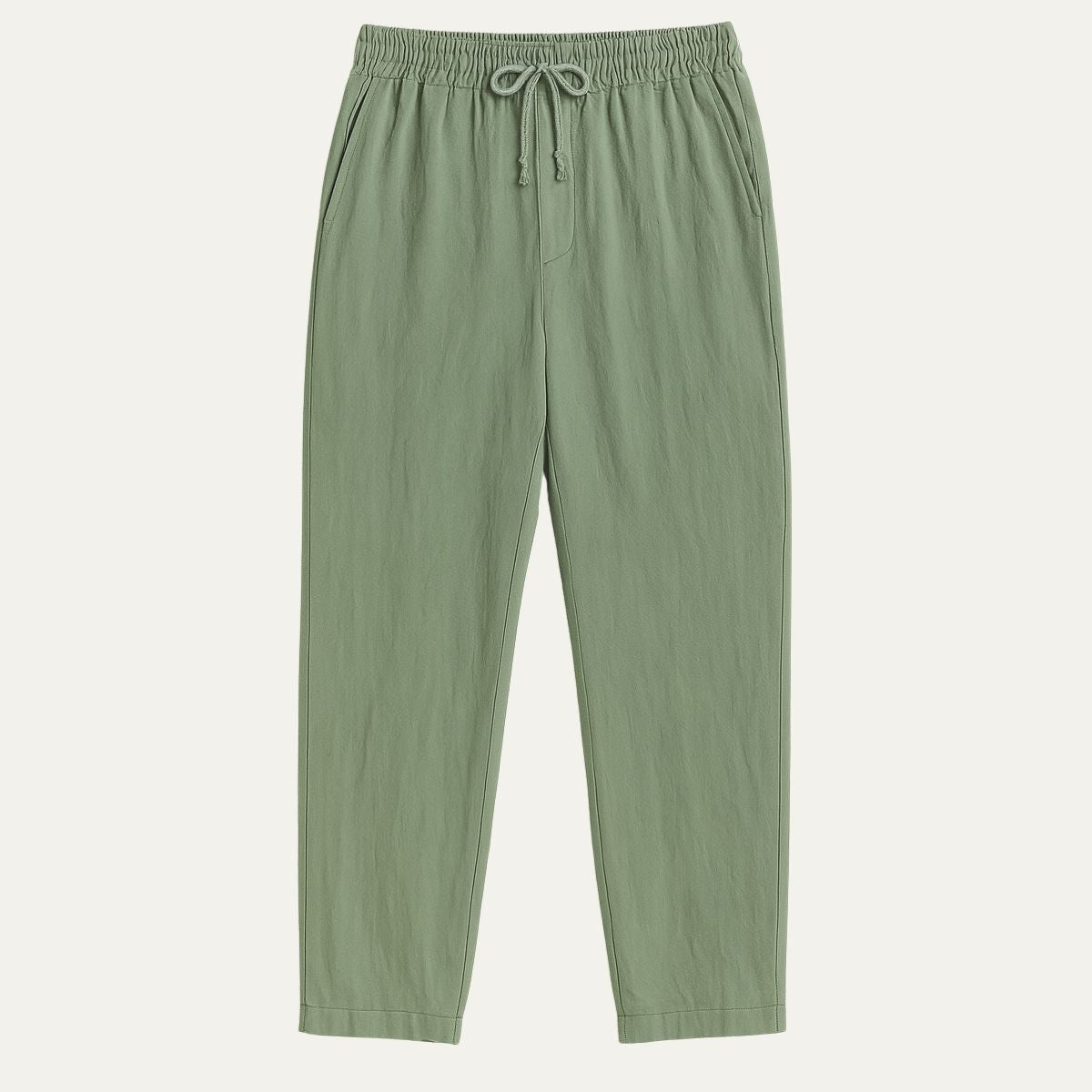 The Old Money Beige Linen Pants for Men