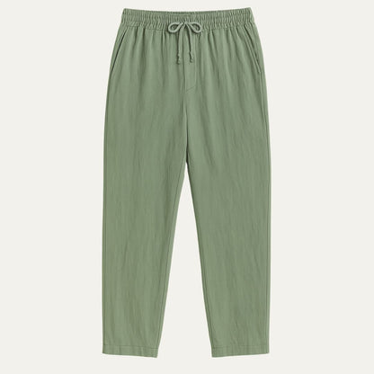 The Old Money Beige Linen Pants for Men