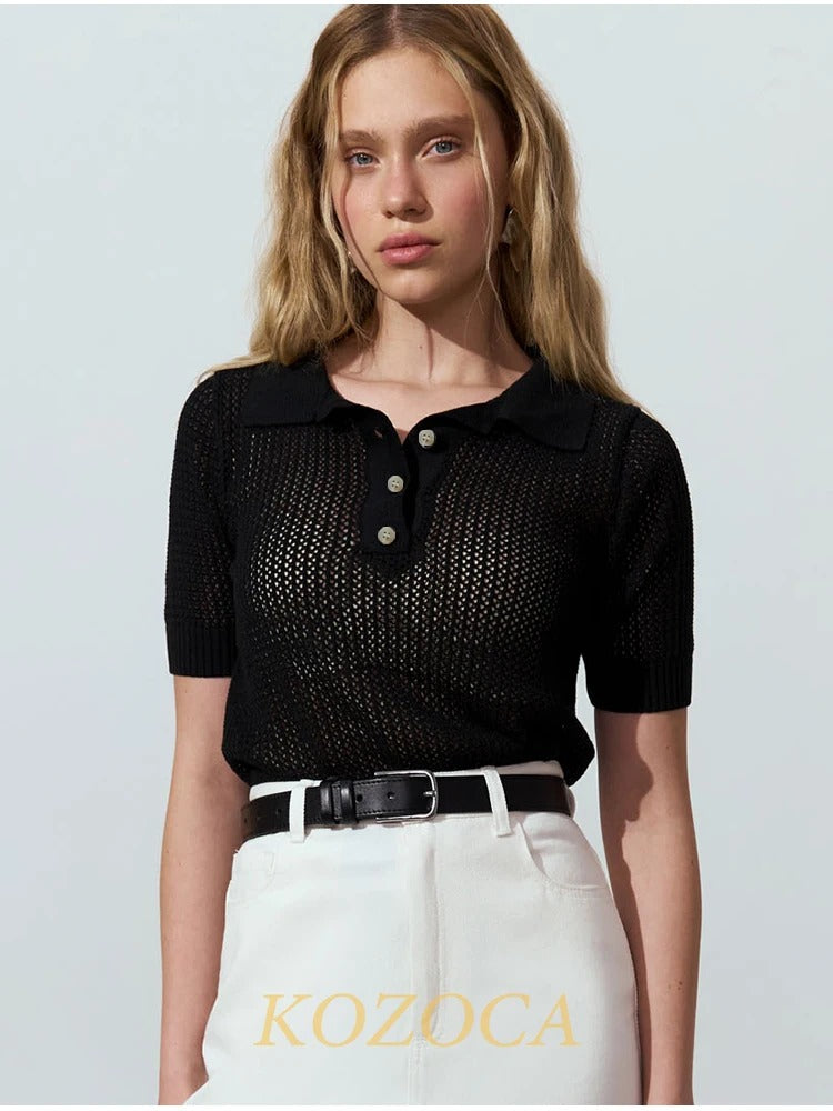 Classic Button Polo Shirt