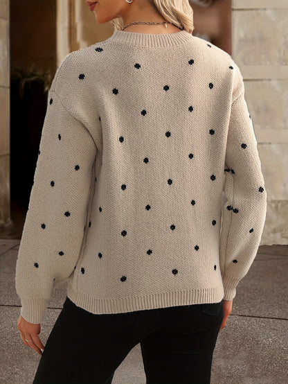Zara polka dot sweater - Casual and stylish for women in fall and winter