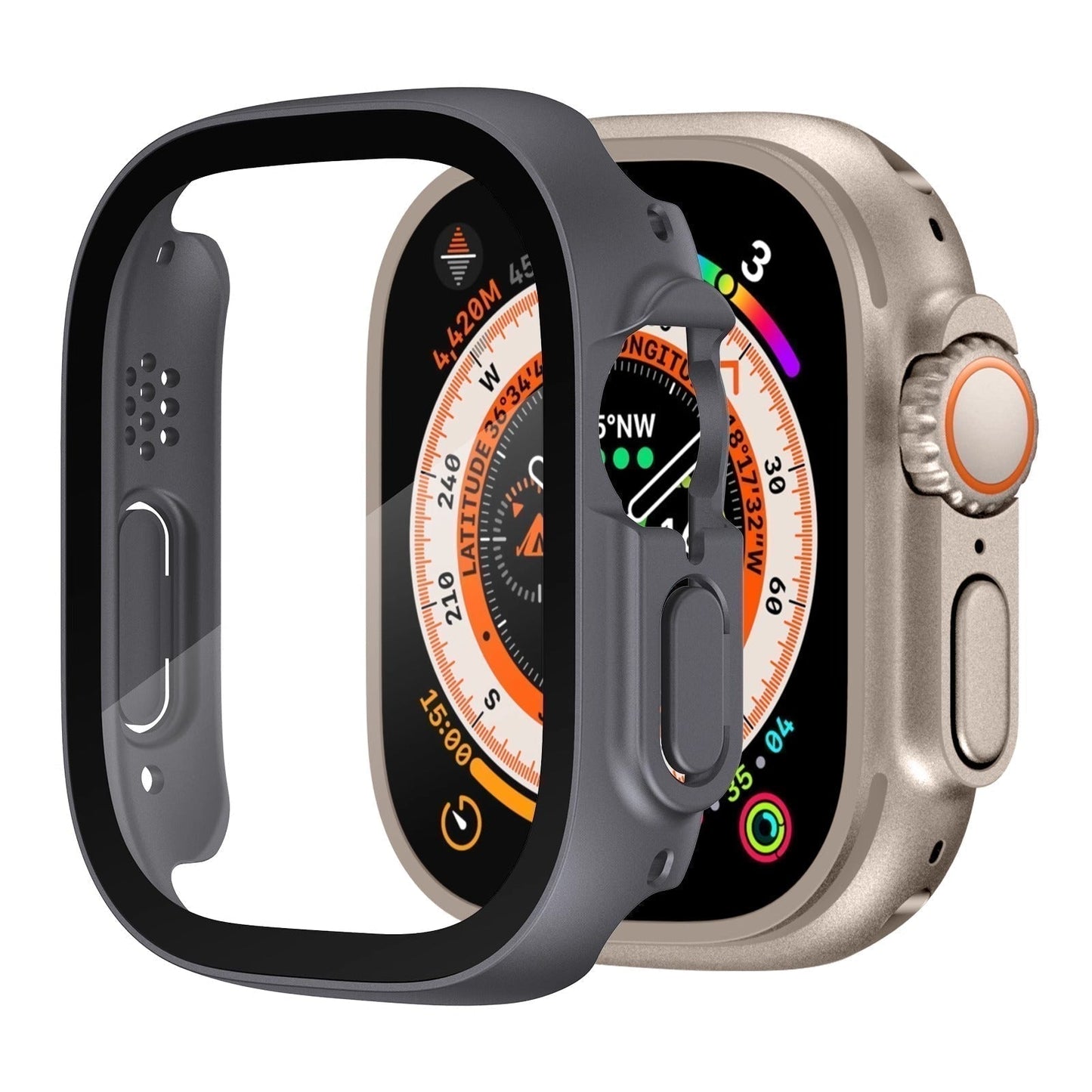 Tough Apple Watch Ultra Case With Clear Screen Guard