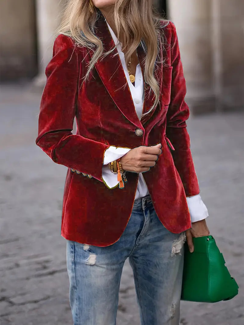 Helena – Women’s Velvet Blazer