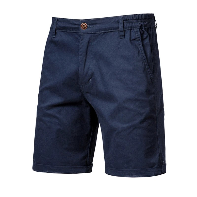 Classic Casual Elastic Waist Shorts