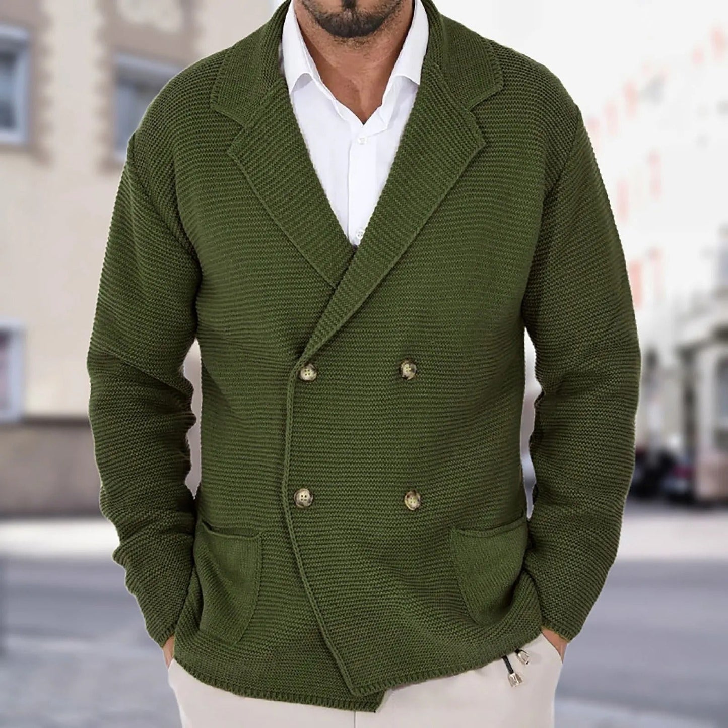 Classic Mens Cable Knit Sweater