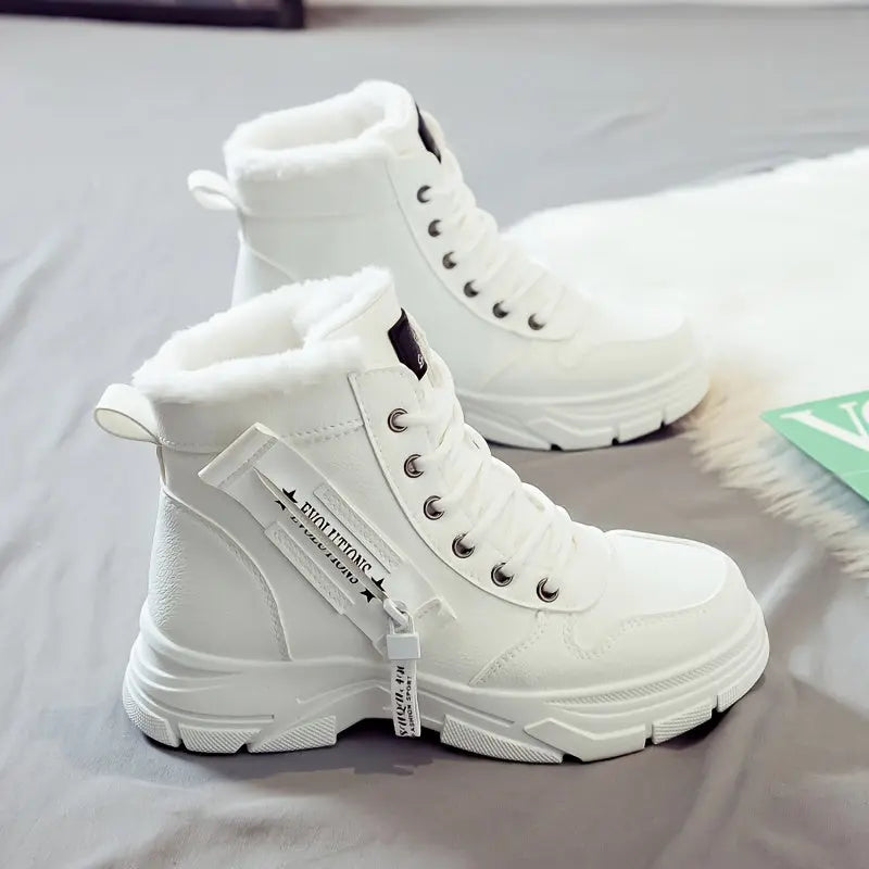 Arctelle | Women’s Winter High-Top Snow Boots – Warm, Non-Slip & Fleece-Lined Comfort