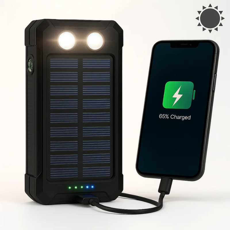 Portable Outdoor 50000mAh Solar Power Charger Bank