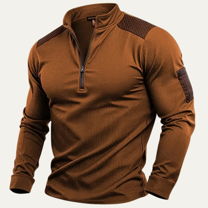 The Carovigno Men’s Lightweight Half Zip Tactical Outdoor Jumper