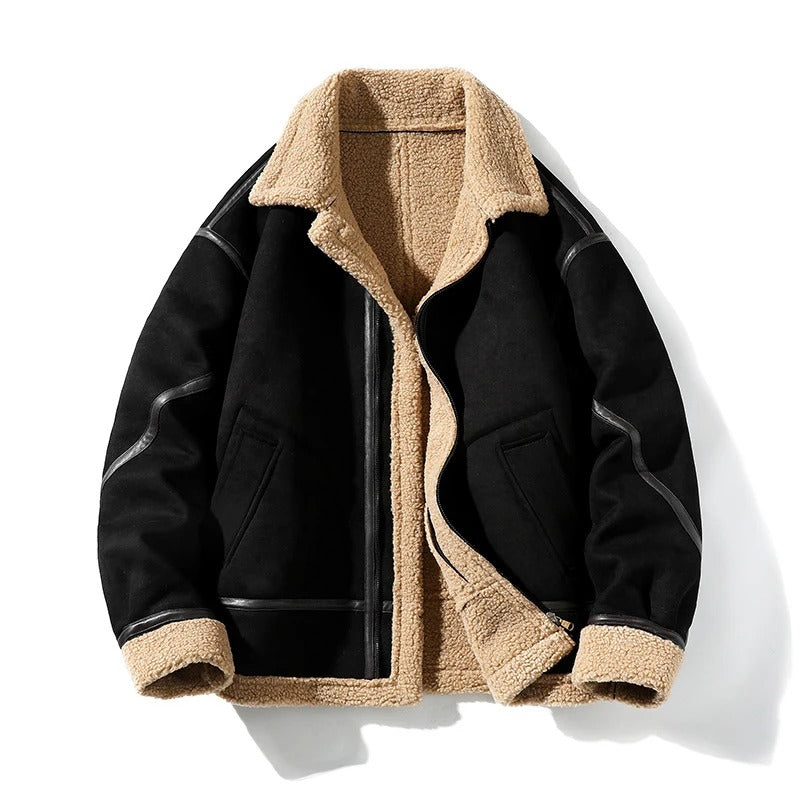 Luxury Shearling Flight Jacket