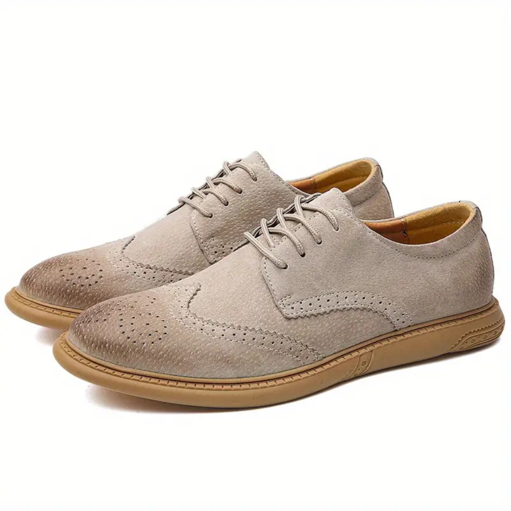 Comfortable Leather Oxford Lace Up Shoes for Men