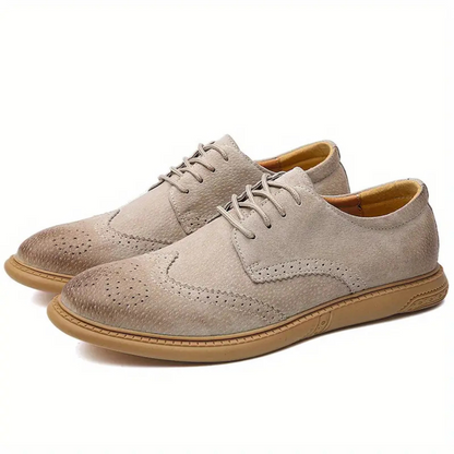 Comfortable Leather Oxford Lace Up Shoes for Men