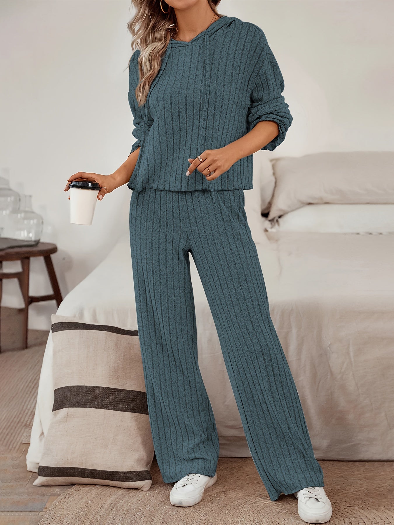 Comfy Women's 2 Piece Tracksuit Set with Hoodie and Trousers - BritishElegance