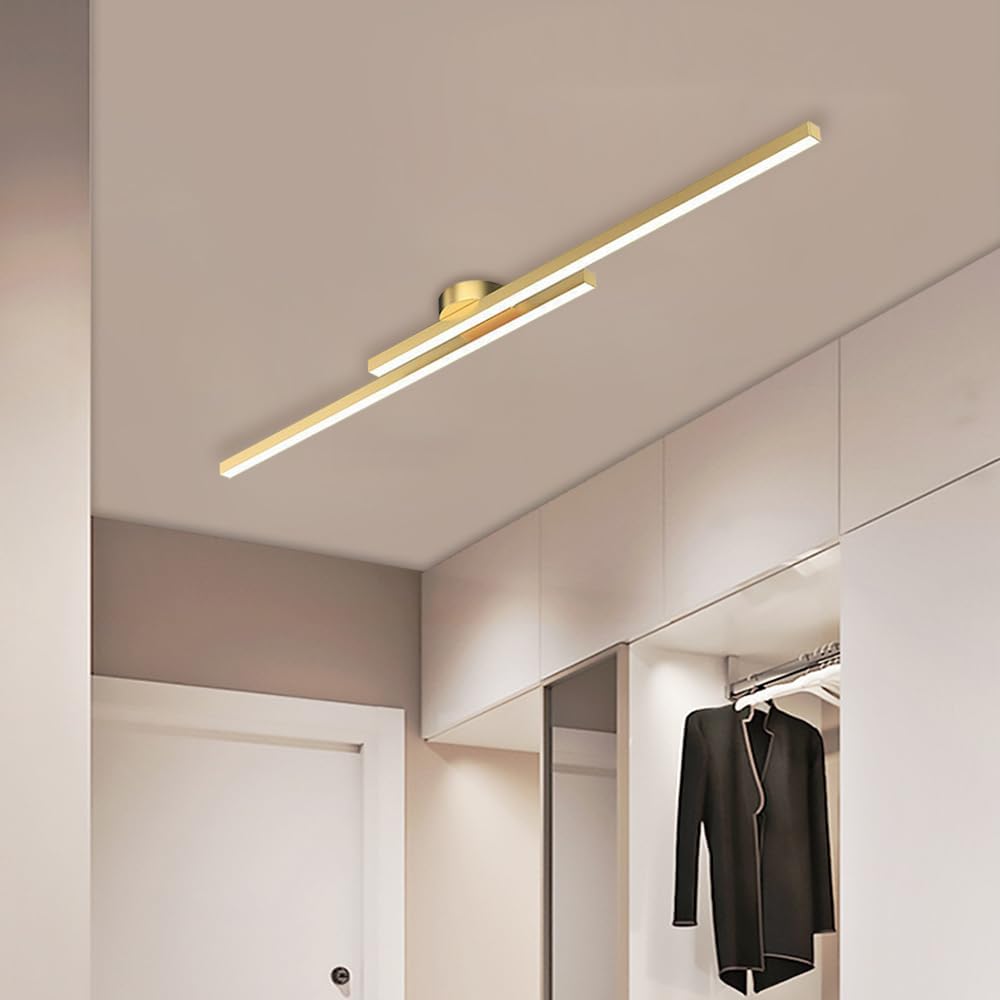 Sleek Silver LED Semi Flush Mount Ceiling Light