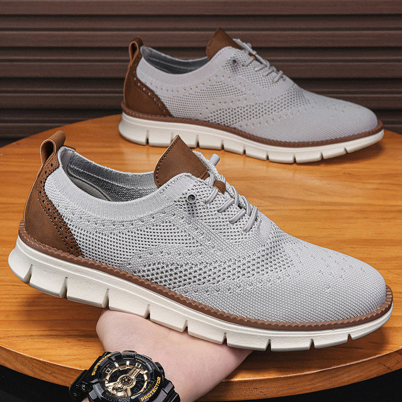 Breathable Mesh Oxford Sneakers for Men
