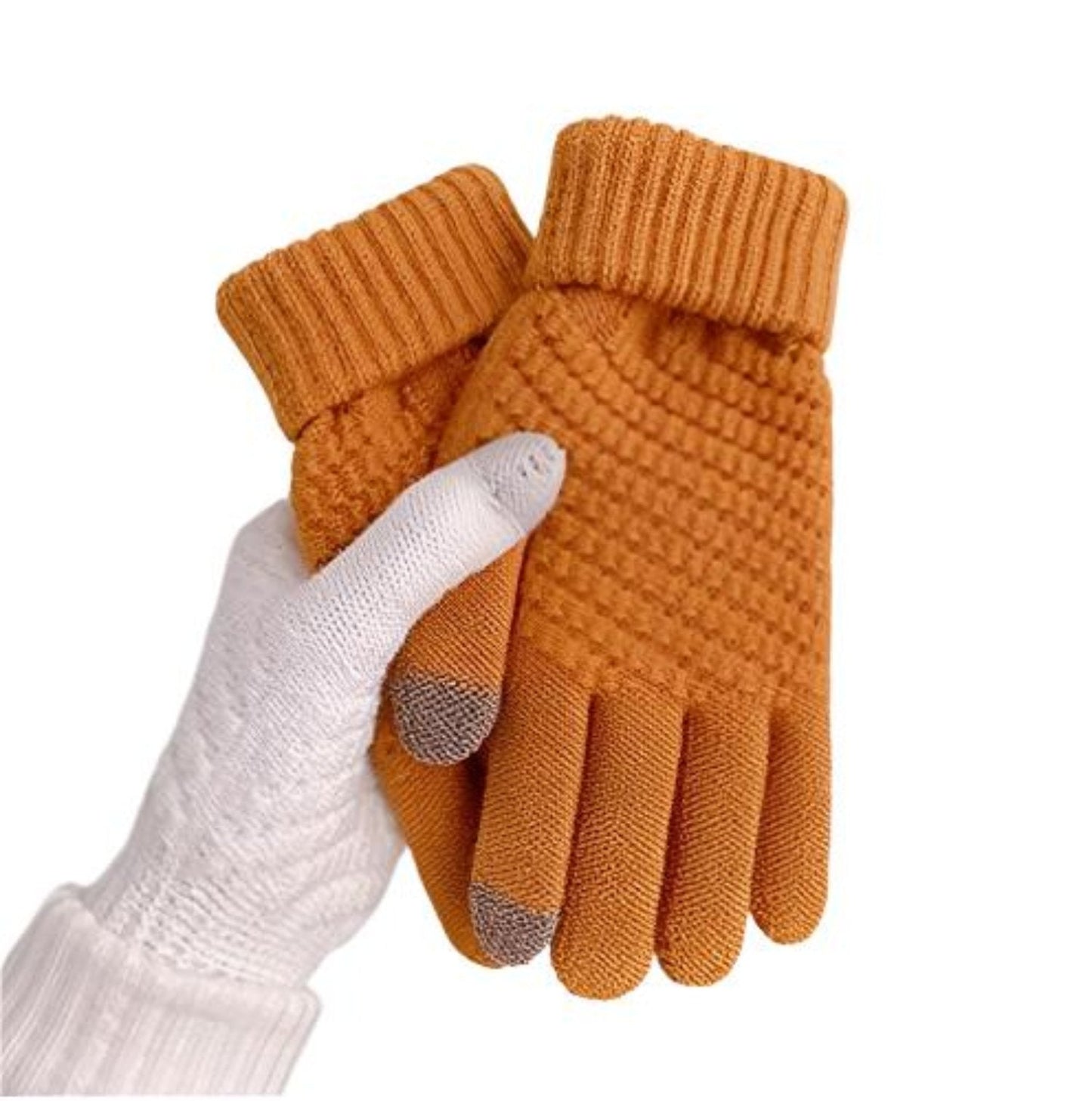 Warm Winter Leather Gloves - BritishElegance