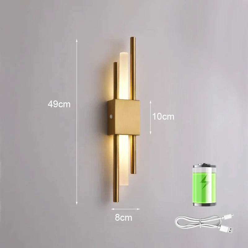 Bright Cordless LED Wall Light Fixture