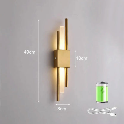 Bright Cordless LED Wall Light Fixture