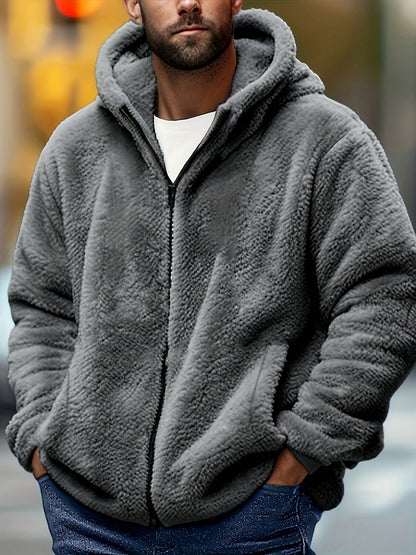 Martin | Men’s Plus Size Zip-Up Hooded Jacket - Casual Comfort Hoodie