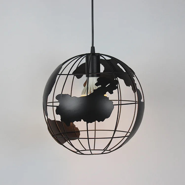 Spherical Glass Hanging Lamp