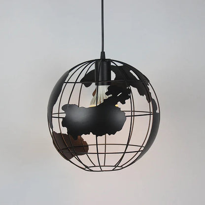 Spherical Glass Hanging Lamp