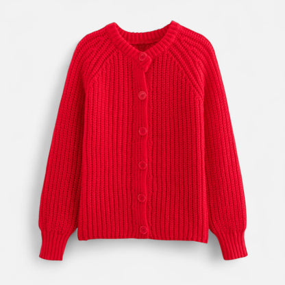 Women's knitted cardigan - vintage look with modern elegance