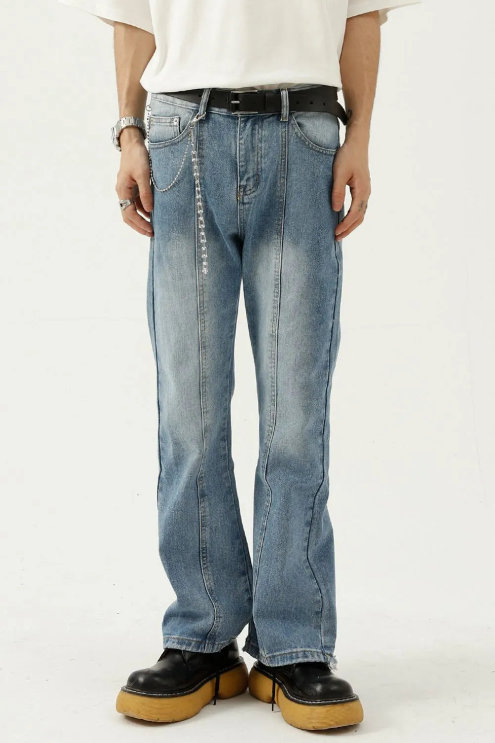 Ripped Hem Distressed Boyfriend Jeans - BritishElegance