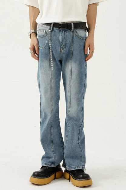 Ripped Hem Distressed Boyfriend Jeans - BritishElegance