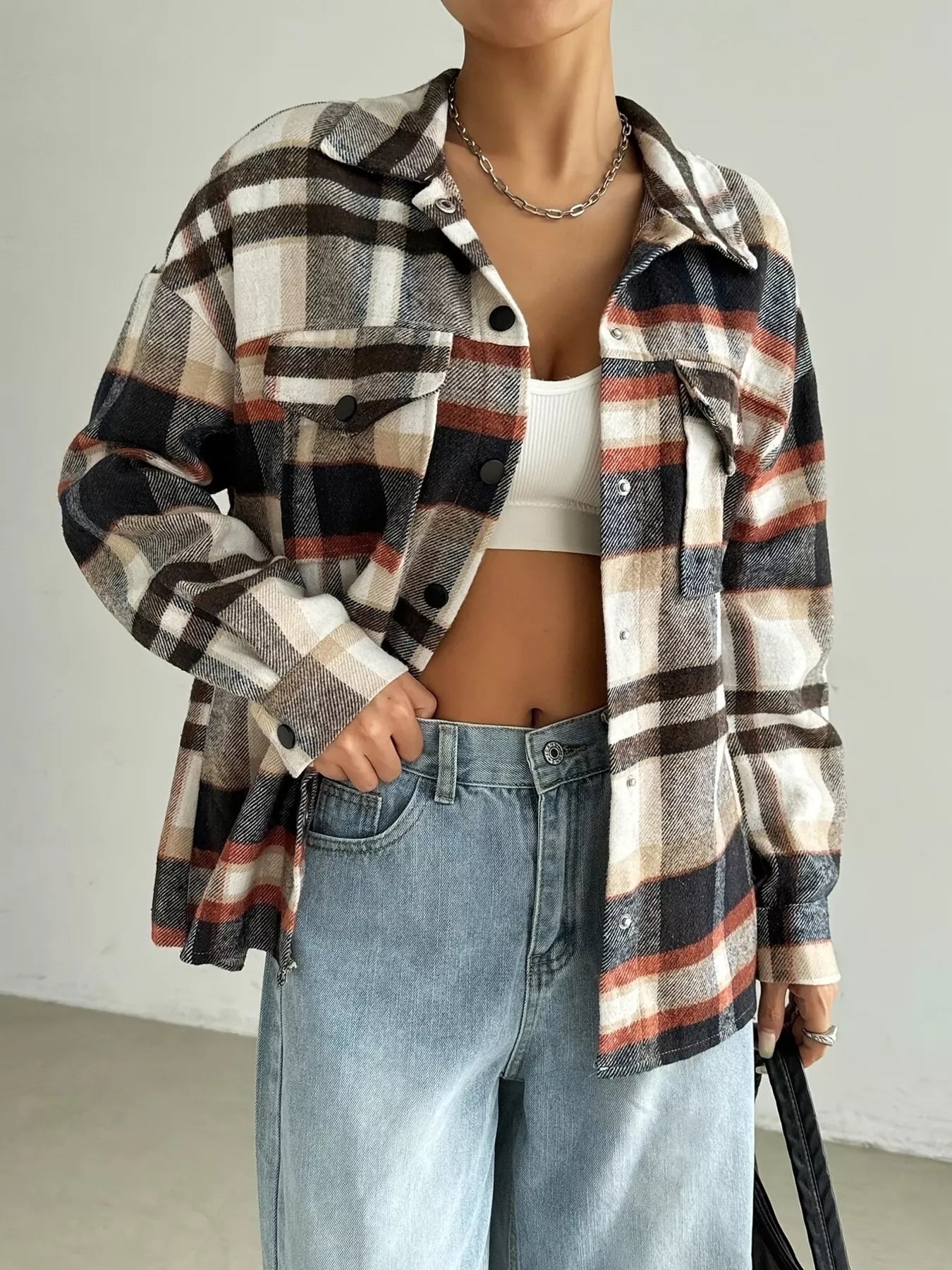 Casual Plaid Button Down Shirt - BritishElegance