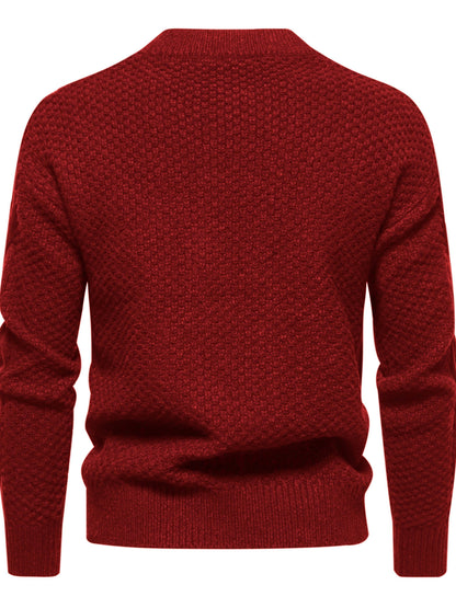 Plain knit sweater for men, vintage sweater