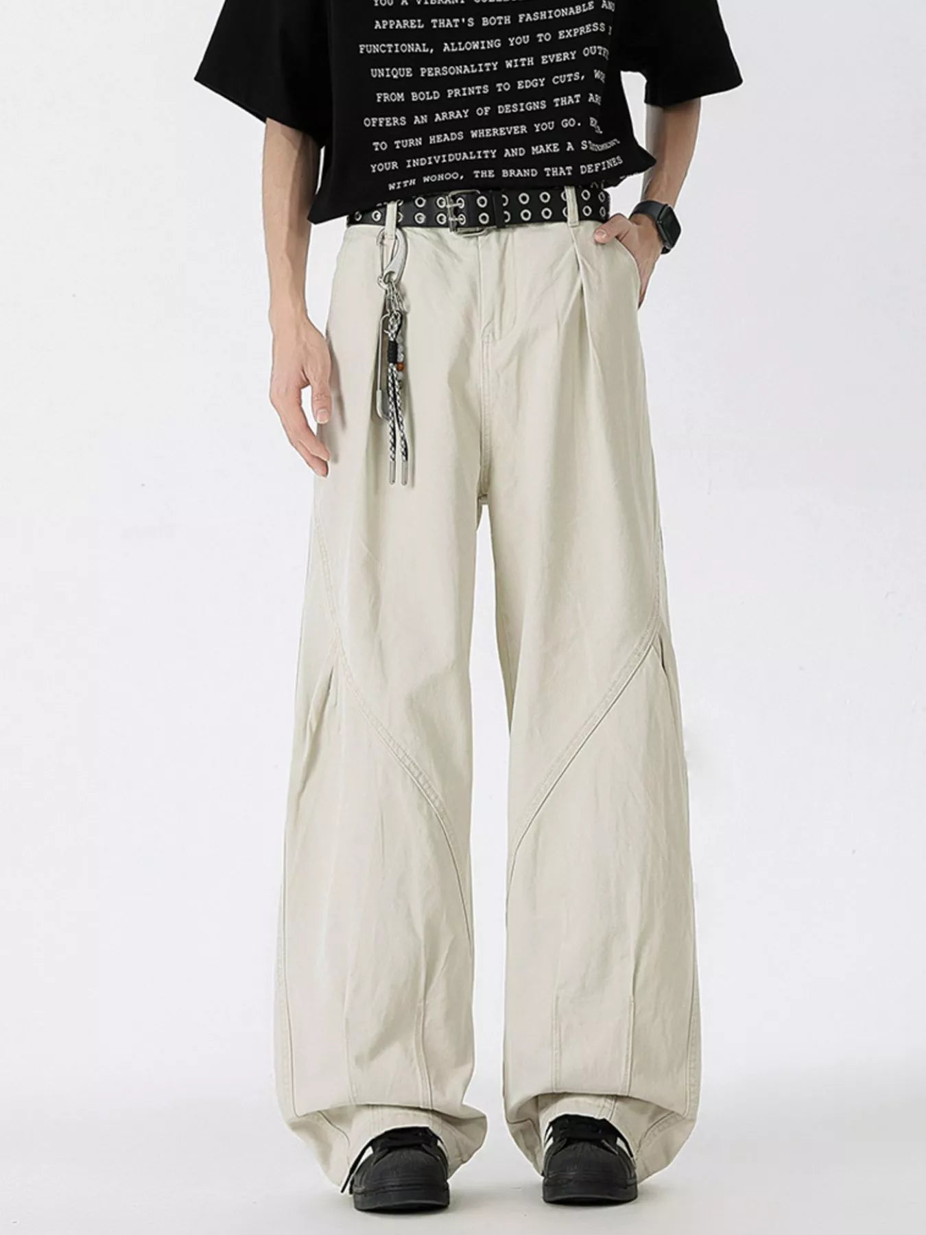 Relaxed Fit Mens Straight Leg Jeans