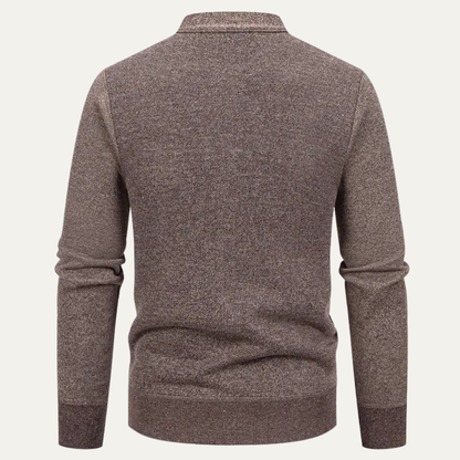 The Murano Men's Slimt Fit Knitted Button Up V Neck Cardigan