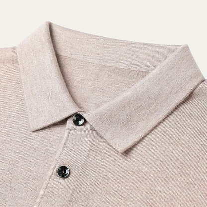 The Dordogne Men’s Cashmere Wool Polo Winter Jumper