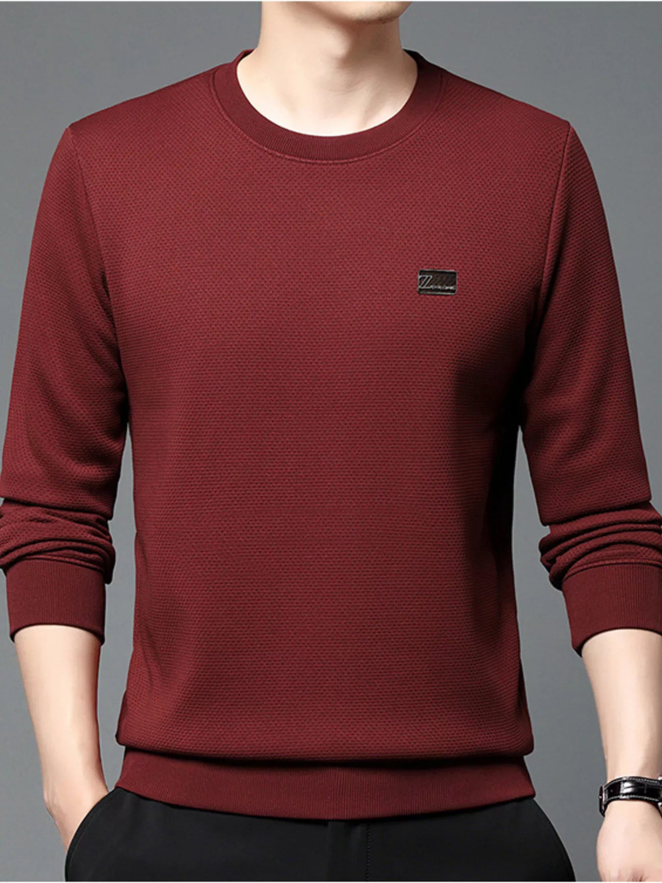 Men's XL Relaxed Fit Long Sleeve Tee Shirt - BritishElegance