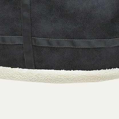 The Venezia Men’s Suede Winter Fleece Lined Aviator Jacket