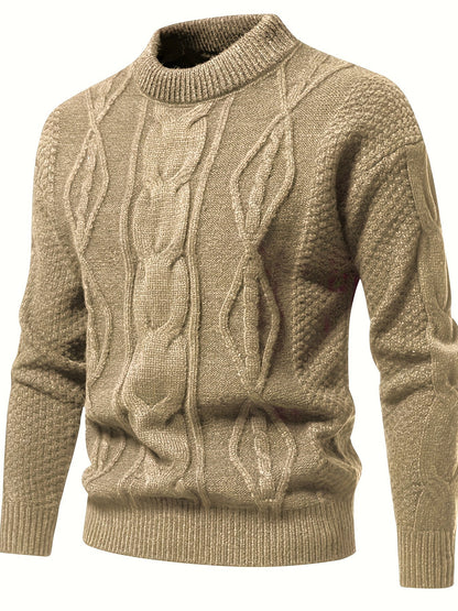 Plain knit sweater for men, vintage sweater