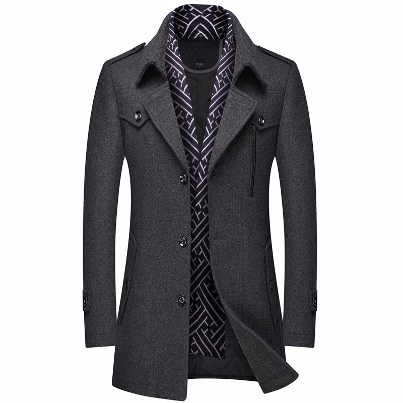Classic Men's Wool Coat