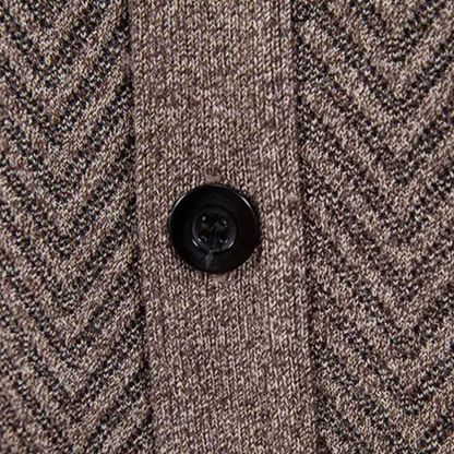 The Murano Men's Slimt Fit Knitted Button Up V Neck Cardigan