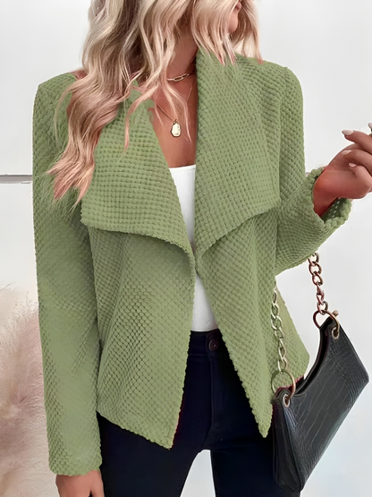Classic Women's Open Front Cardigan Blazer