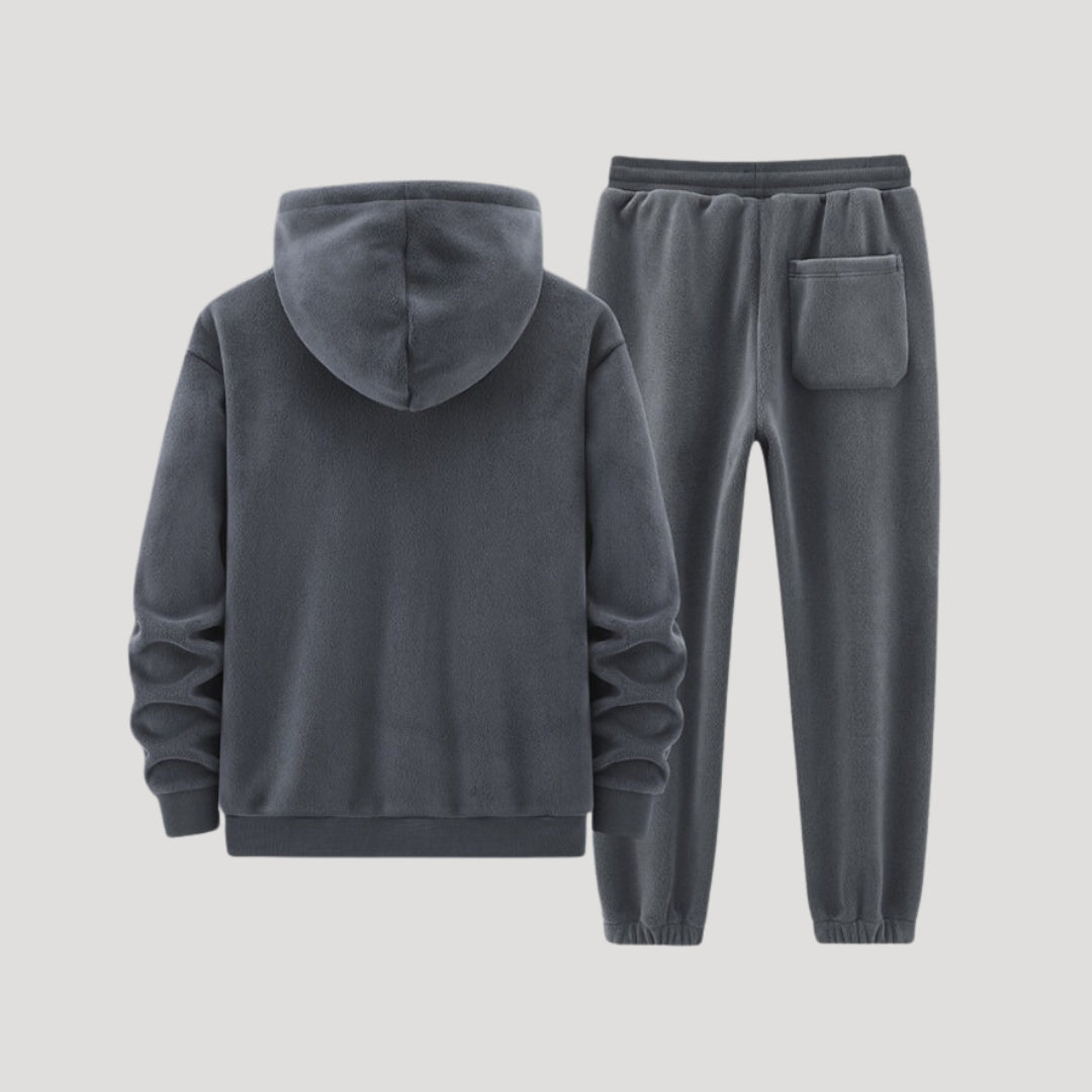Cozy Warm Hooded Fleece Suit Set