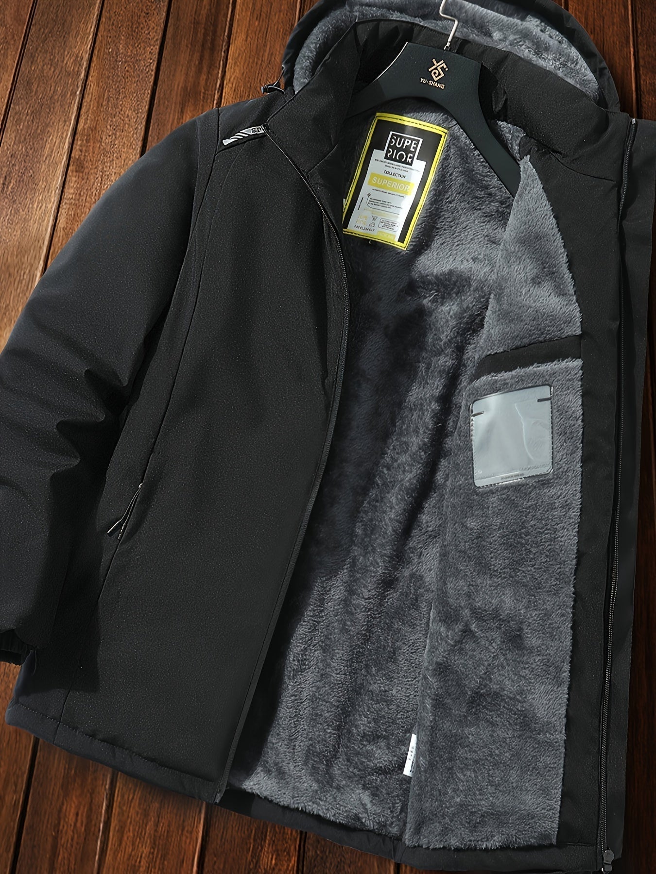 Cozy Thick Fleece Puffer Mens Winter Coat