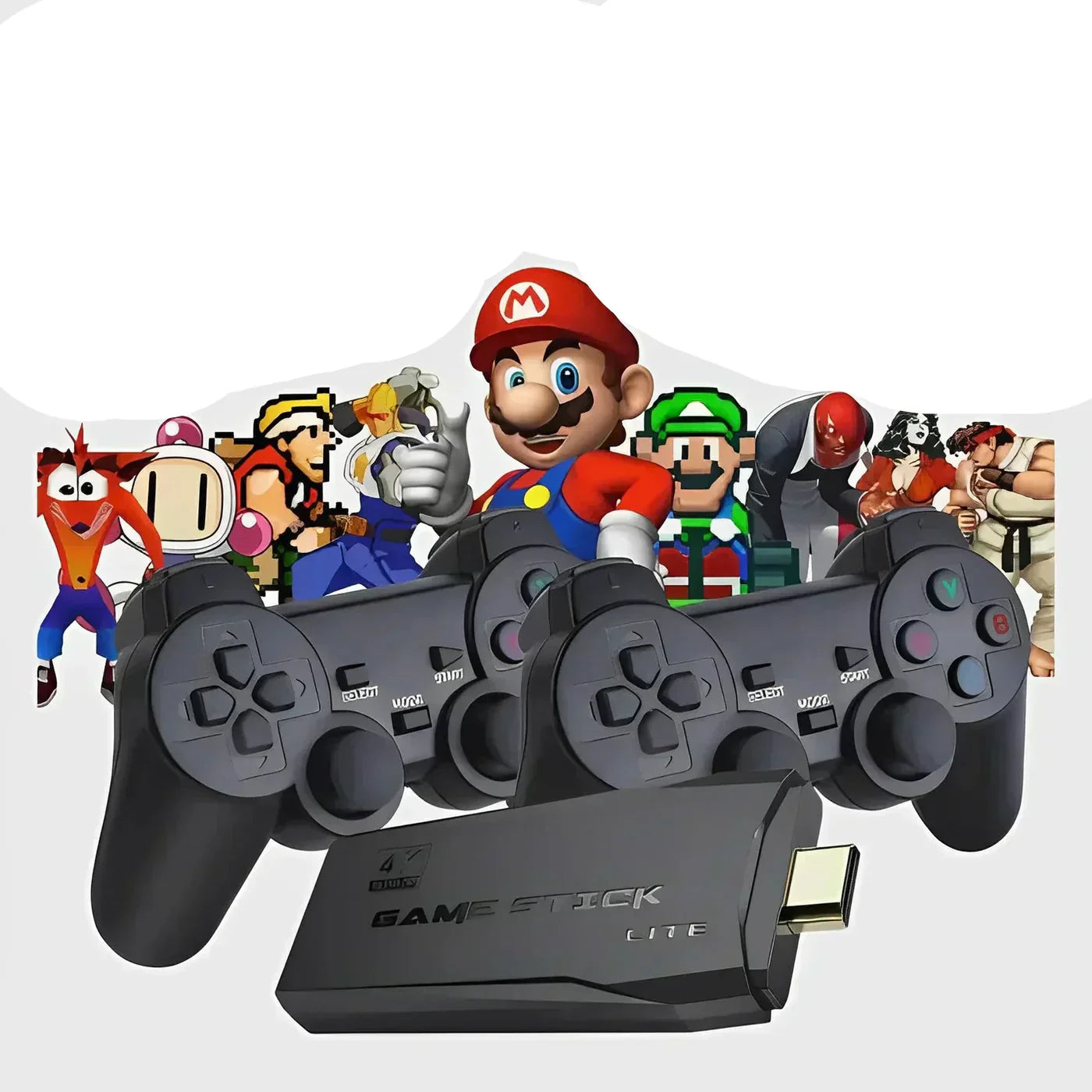 Classic Gaming Console 64GB Bundle - 2 Pads 20K Games - BritishElegance
