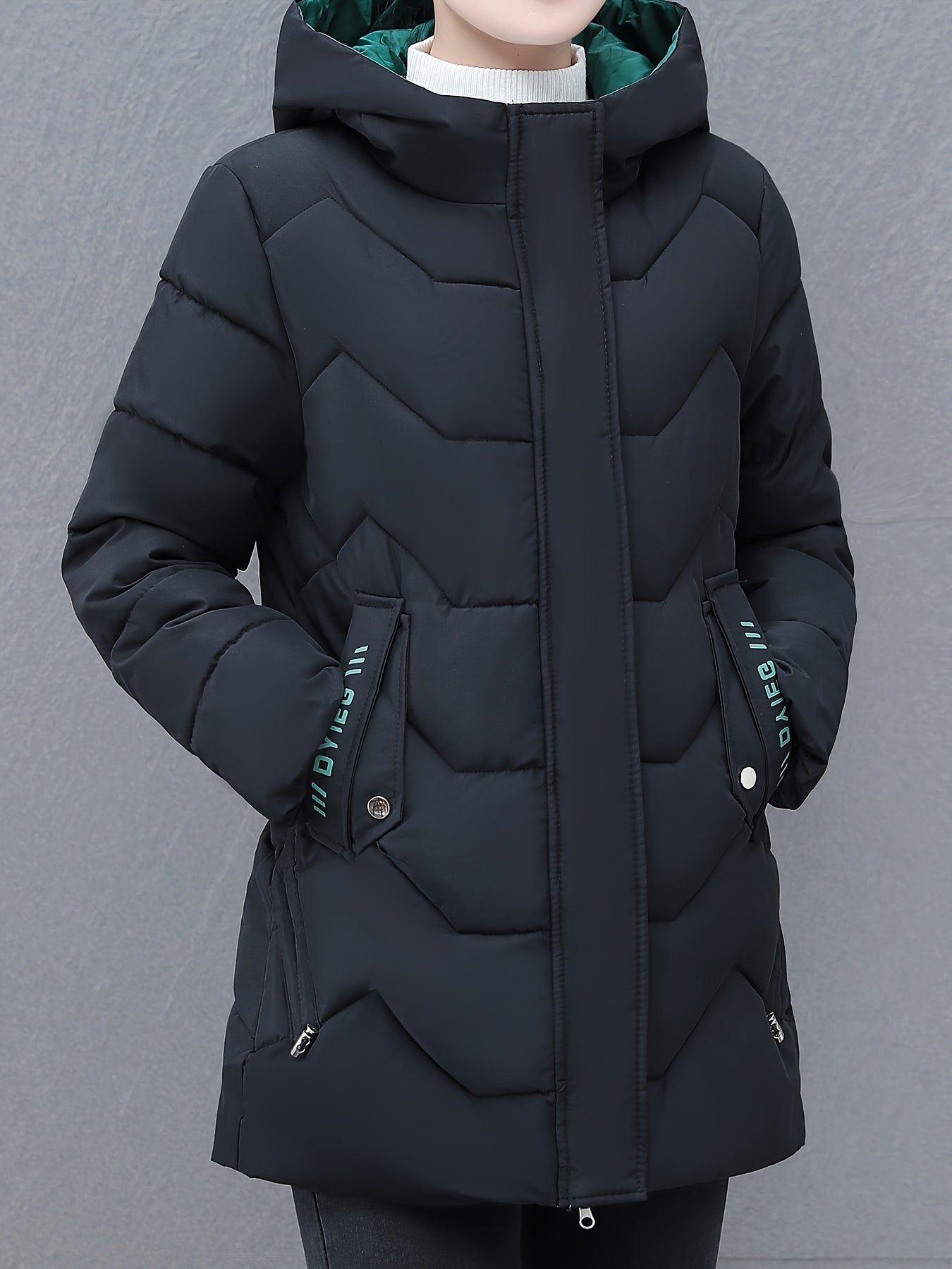 Cozy Women's Puffer Coat with Hood for Everyday Wear - BritishElegance