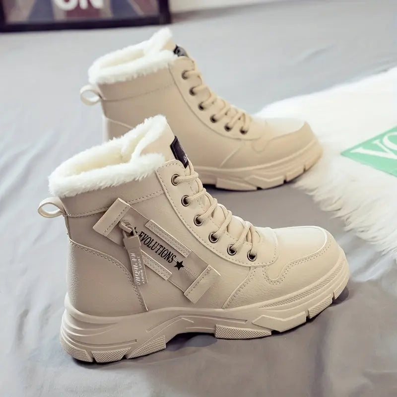 Arctelle | Women’s Winter High-Top Snow Boots – Warm, Non-Slip & Fleece-Lined Comfort