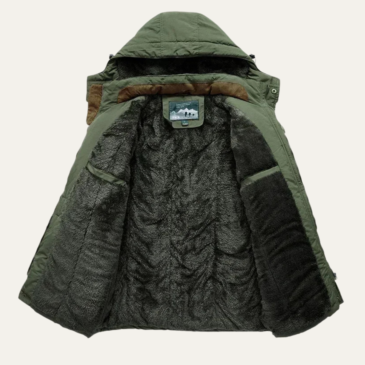 Men’s Winter Parka Jacket with Adjustable Hood