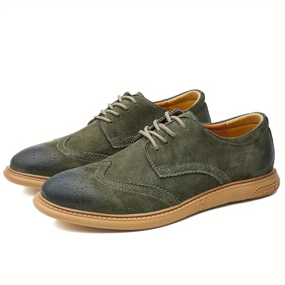 Comfortable Leather Oxford Lace Up Shoes for Men