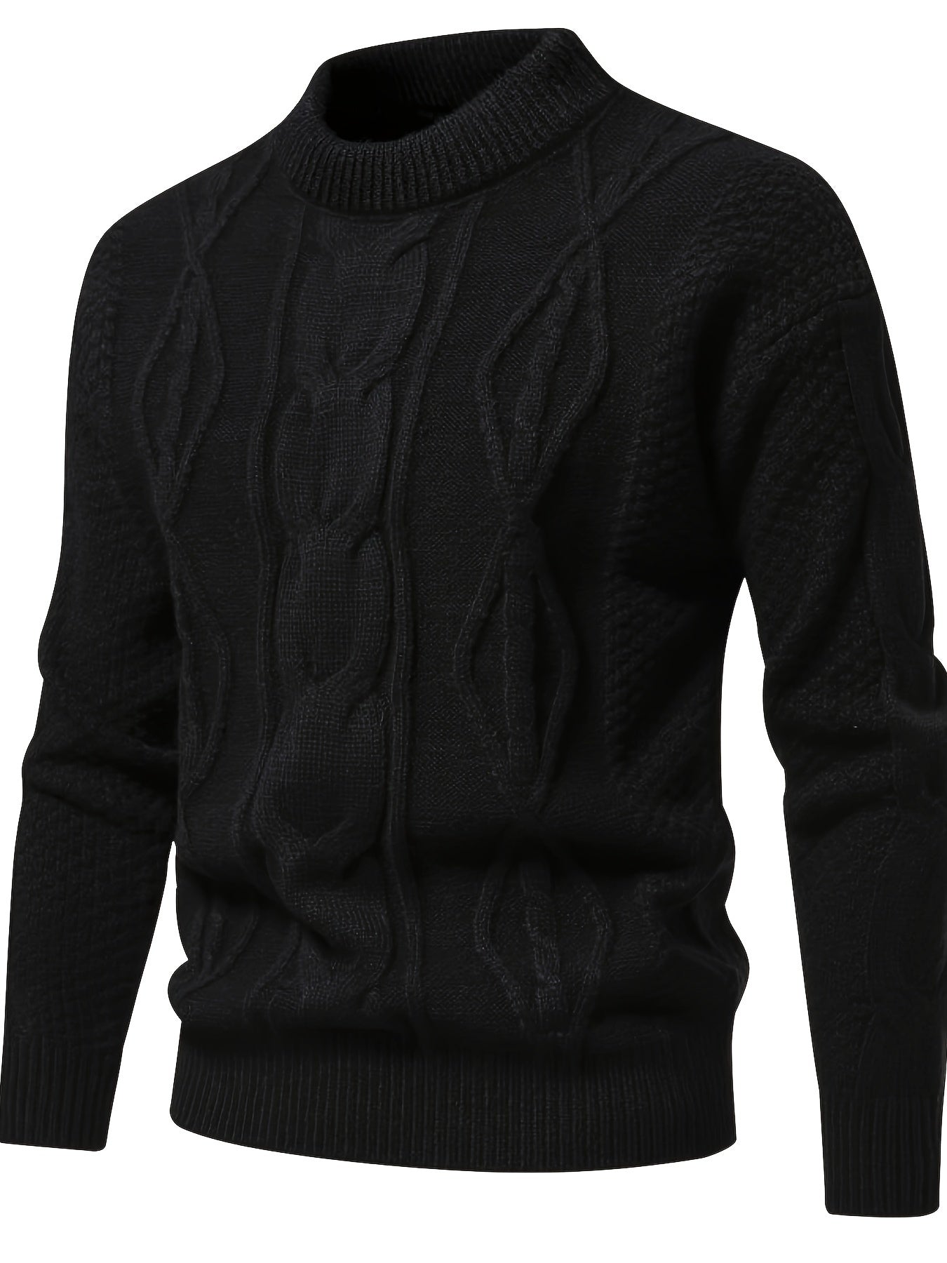 Plain knit sweater for men, vintage sweater