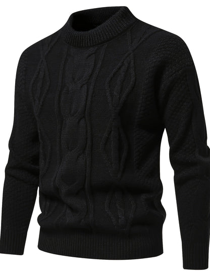 Plain knit sweater for men, vintage sweater