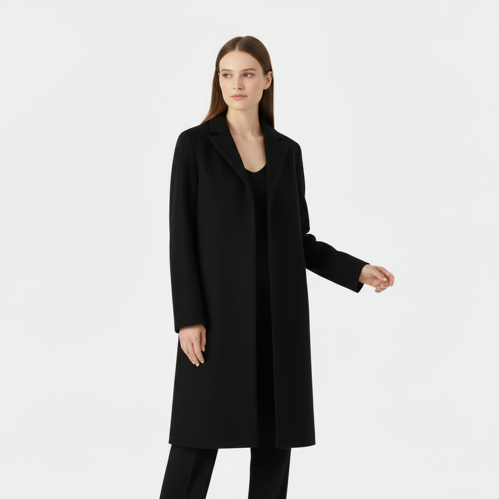 Timeless Elegant Women's Coat – Simple Classic Style