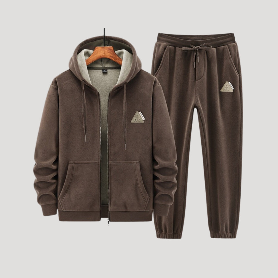Cozy Warm Hooded Fleece Suit Set - BritishElegance