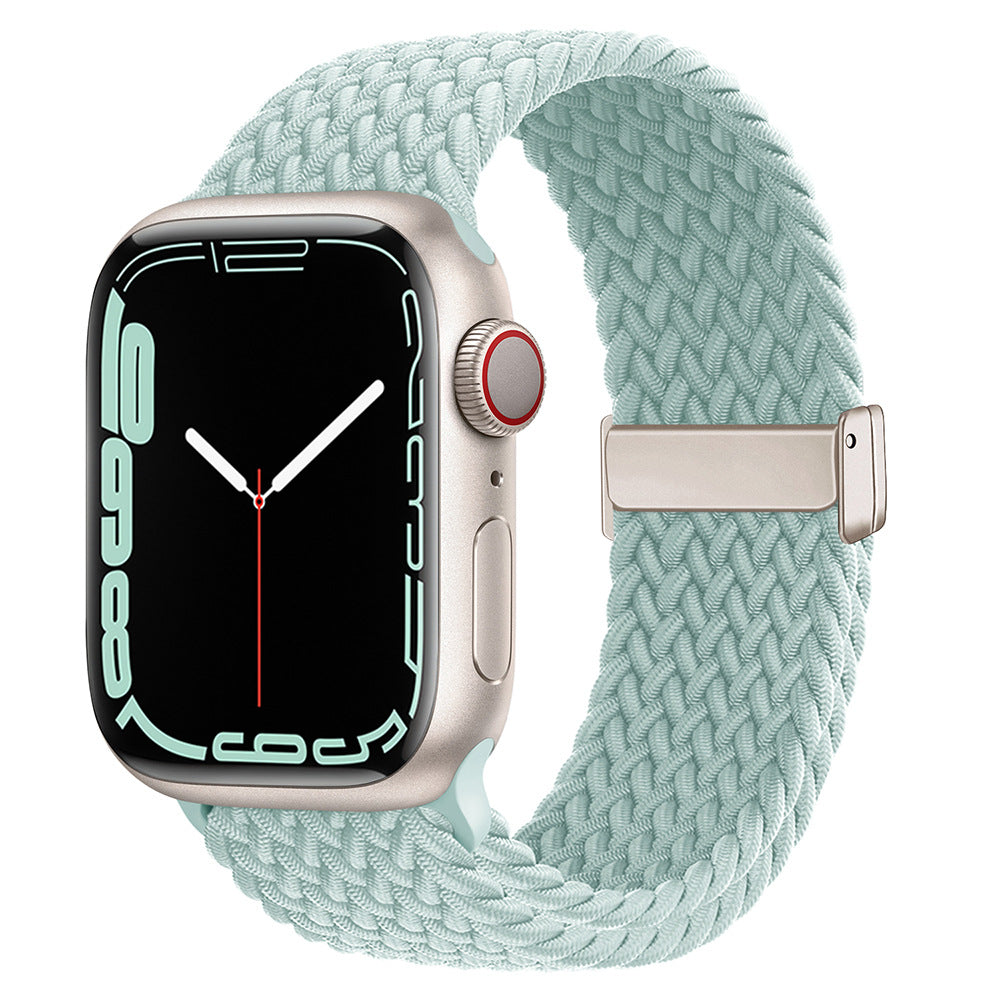 Stylish Braided Nylon Keychain with Strong Magnet Closure