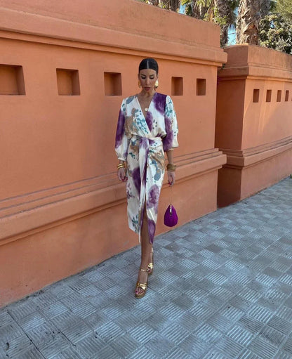 Beautiful Women's Floral Skirt Suit Set - BritishElegance